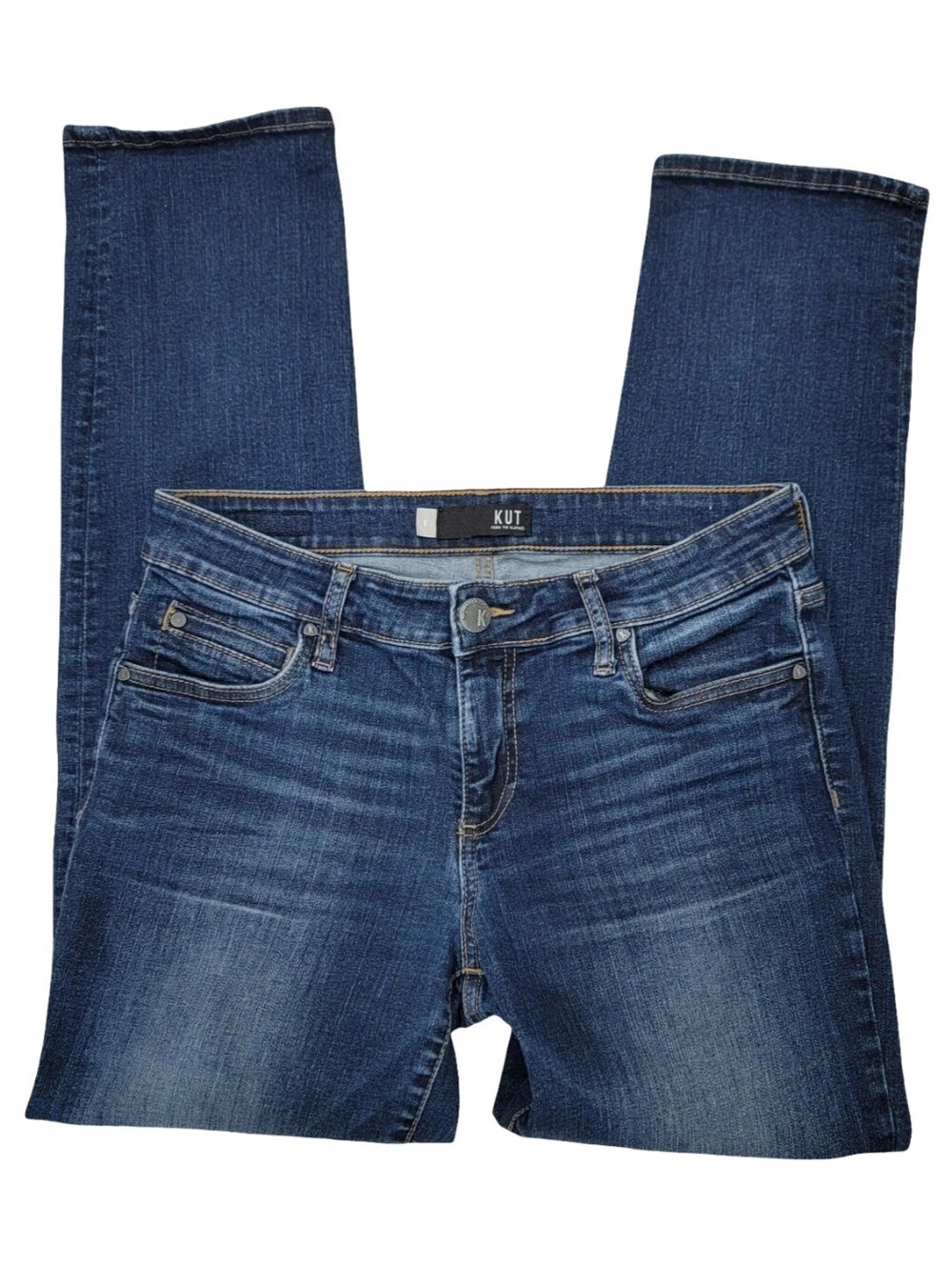 Kut From the Kloth Catherine Boyfriend Jeans Blue Slim Straight Leg Women’s 6 - Picture 7 of 17